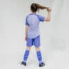 voetbaltenue meisje blauw achterkant